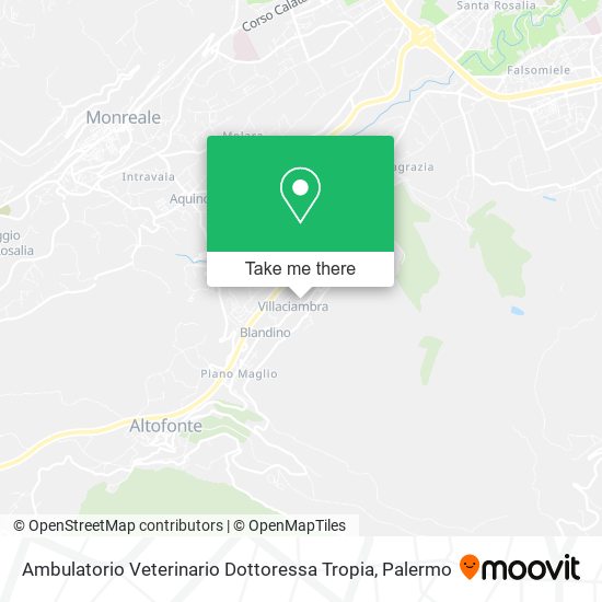 Ambulatorio Veterinario Dottoressa Tropia map