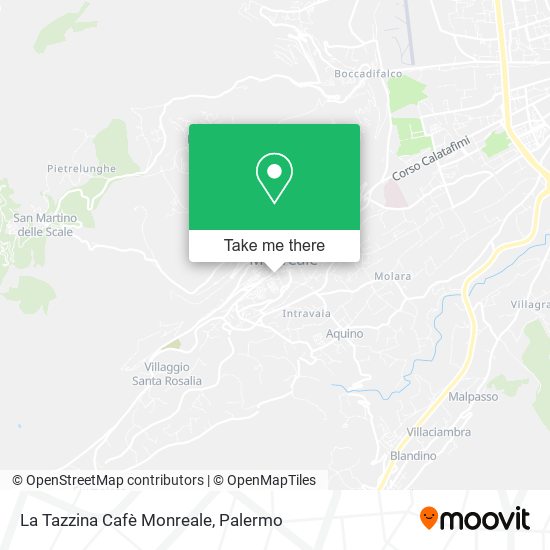La Tazzina Cafè Monreale map