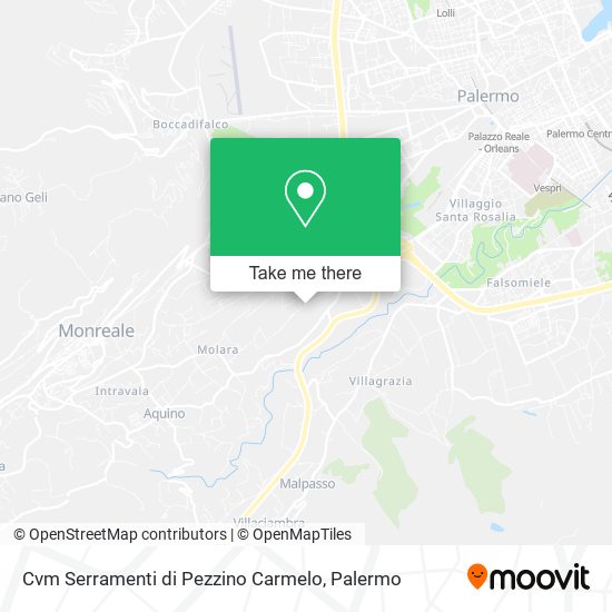 Cvm Serramenti di Pezzino Carmelo map