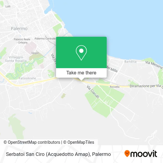 Serbatoi San Ciro (Acquedotto Amap) map