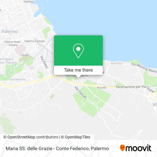Maria SS. delle Grazie - Conte Federico map