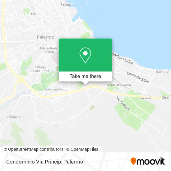 Condominio Via Princip map