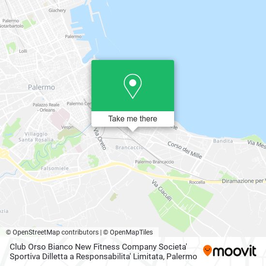 Club Orso Bianco New Fitness Company Societa' Sportiva Dilletta a Responsabilita' Limitata map