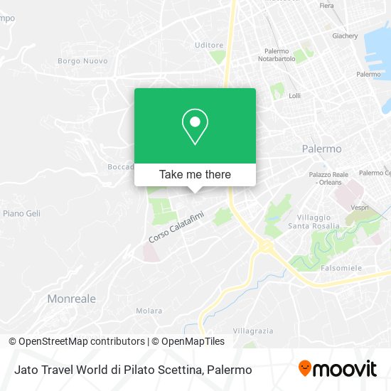 Jato Travel World di Pilato Scettina map