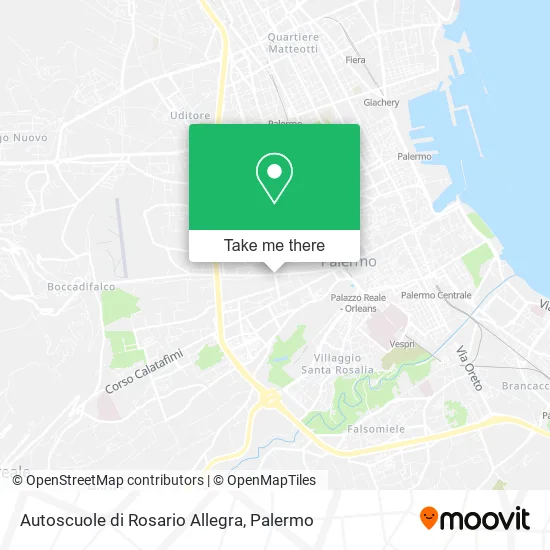 Driving Schools of Rosario Allegra map