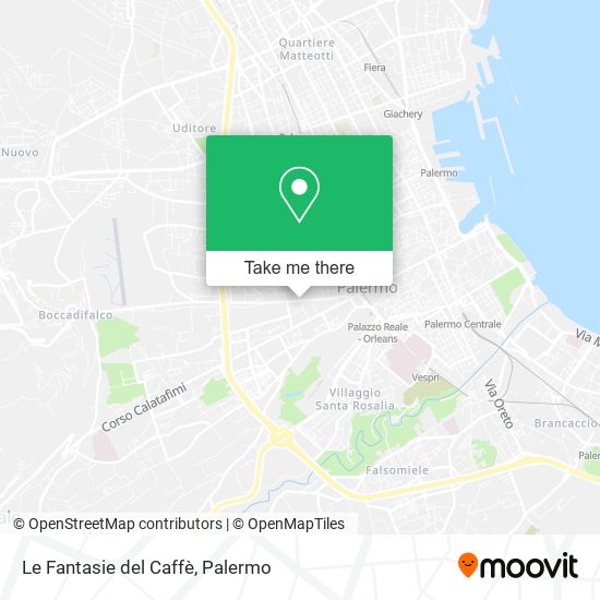 Le Fantasie del Caffè map
