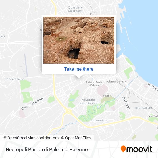 Necropoli Punica di Palermo map
