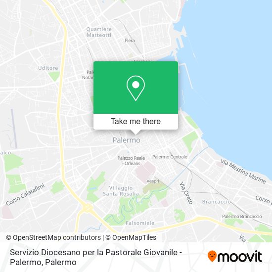 Servizio Diocesano per la Pastorale Giovanile - Palermo map