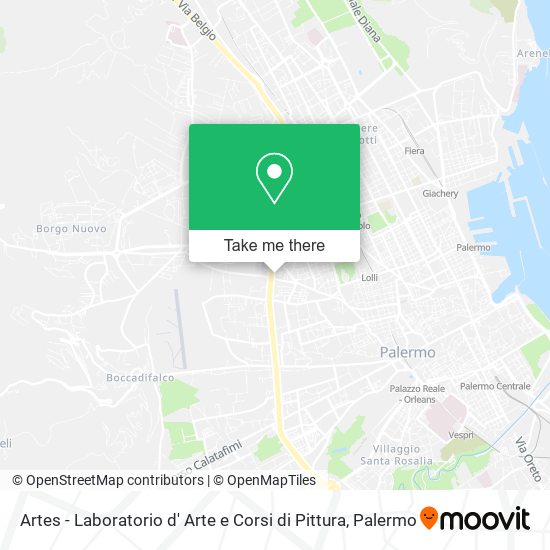 Artes - Laboratorio d' Arte e Corsi di Pittura map