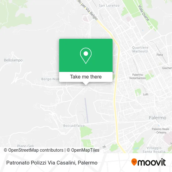 Polizzi Patronage Casalini Street map