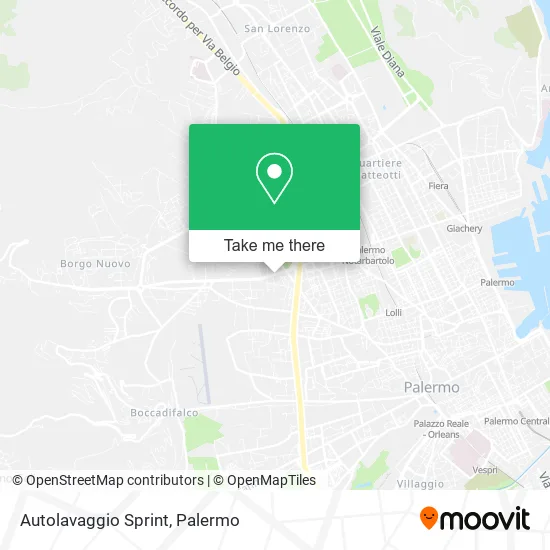 Autolavaggio Sprint map