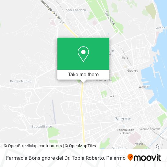 Farmacia Bonsignore del Dr. Tobia Roberto map
