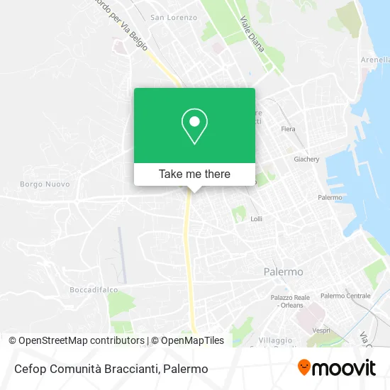 Cefop Comunità Braccianti map