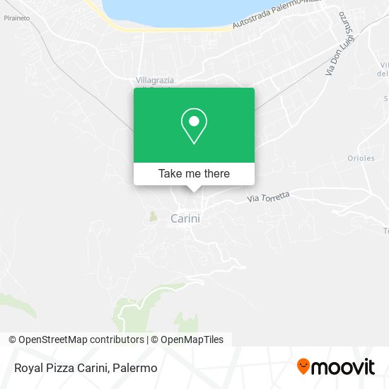 Royal Pizza Carini map