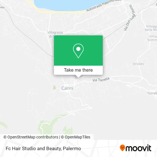 Fc Hair Studio and Beauty map