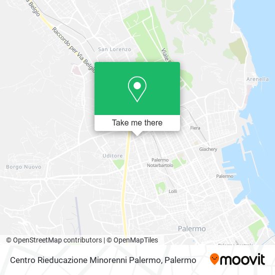 Centro Rieducazione Minorenni Palermo map