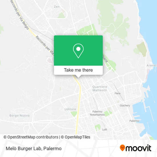 Melò Burger Lab map