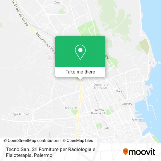 Tecno.San. Srl Forniture per Radiologia e Fisioterapia map
