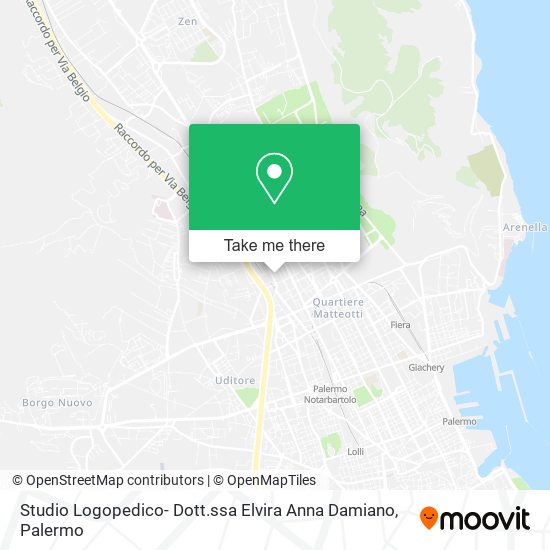 Studio Logopedico- Dott.ssa Elvira Anna Damiano map