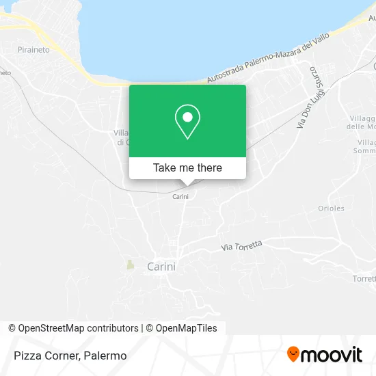 Pizza Corner map