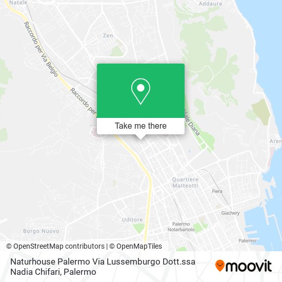 Naturhouse Palermo Via Lussemburgo Dott.ssa Nadia Chifari map