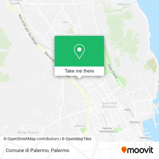 Comune di Palermo map