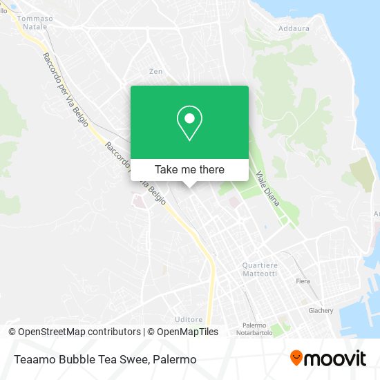 Teaamo Bubble Tea Swee map