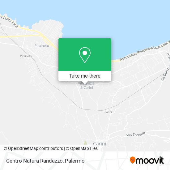 Centro Natura Randazzo map