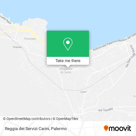 Reggia dei Servizi Carini map