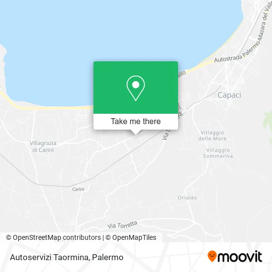 Autoservizi Taormina map