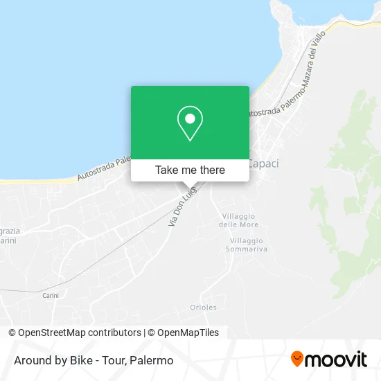 Around by Bike - Tour map