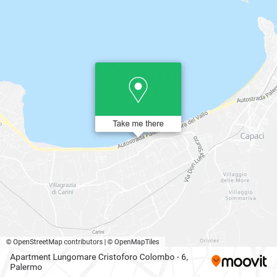 Apartment Lungomare Cristoforo Colombo - 6 map