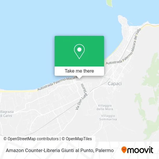 Amazon Counter-Giunti Bookstore map