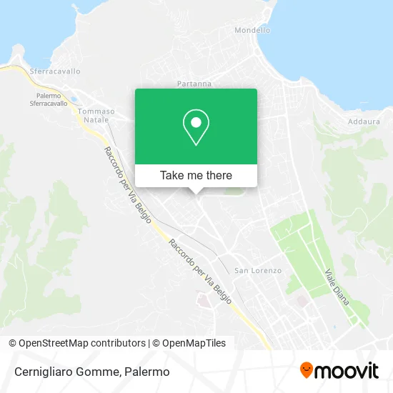 Cernigliaro Gomme map
