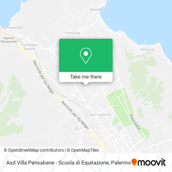 Asd Villa Pensabene - Scuola di Equitazione map