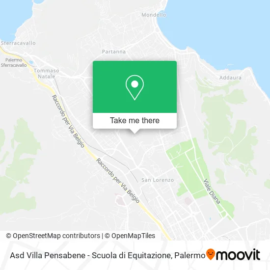 Asd Villa Pensabene - Scuola di Equitazione map