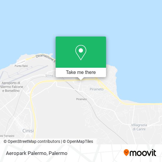 Aeropark Palermo map