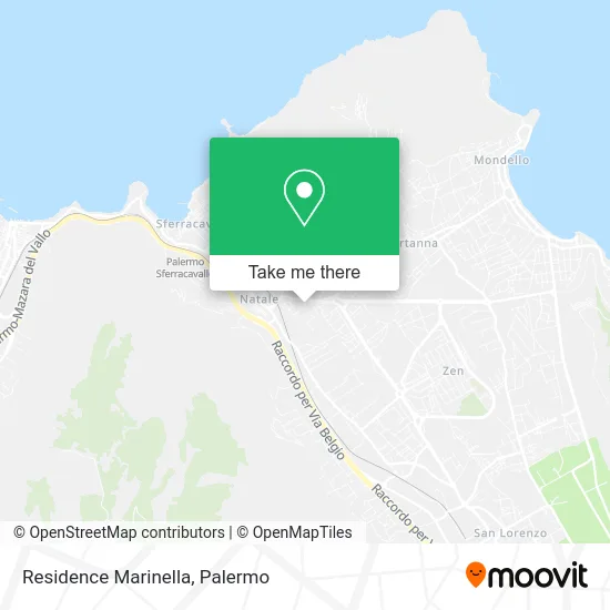Residence Marinella map