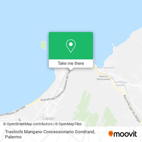 Traslochi Mangano Concessionario Gondrand map