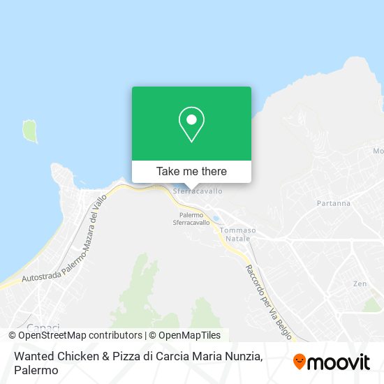 Wanted Chicken & Pizza di Carcia Maria Nunzia map