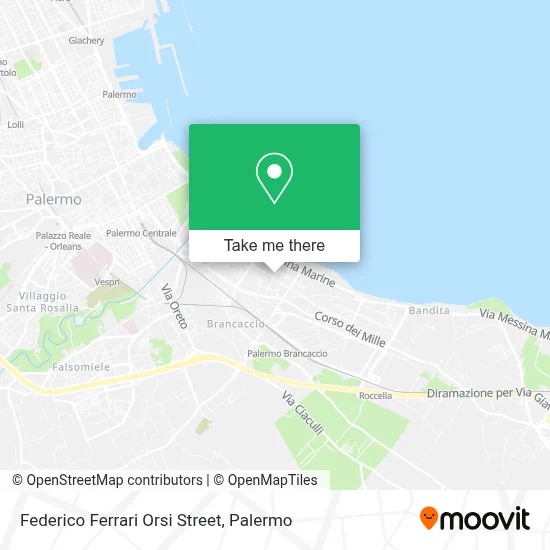 Federico Ferrari Orsi Street map