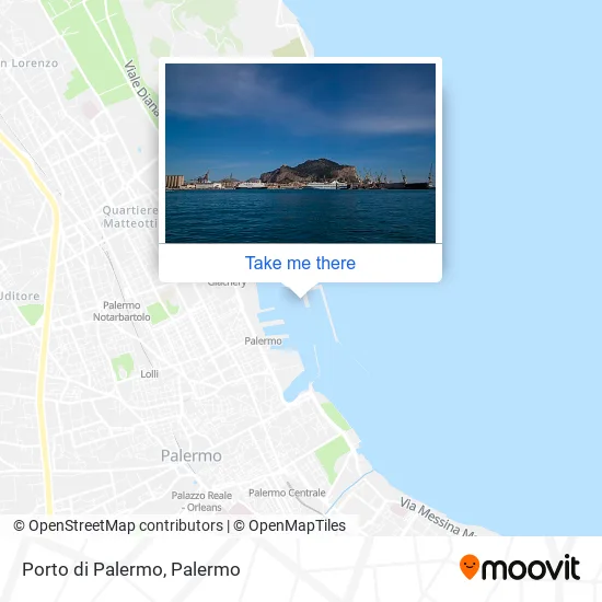Porto di Palermo map