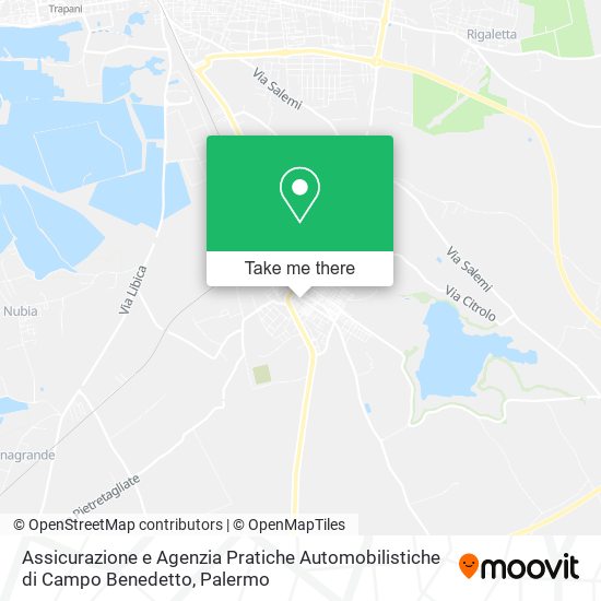 Assicurazione e Agenzia Pratiche Automobilistiche di Campo Benedetto map