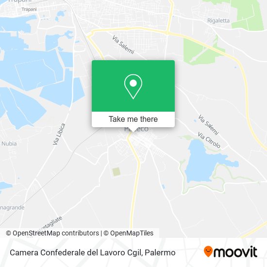 Camera Confederale del Lavoro Cgil map