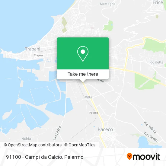 91100 - Campi da Calcio map