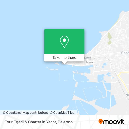 Tour Egadi & Charter in Yacht map