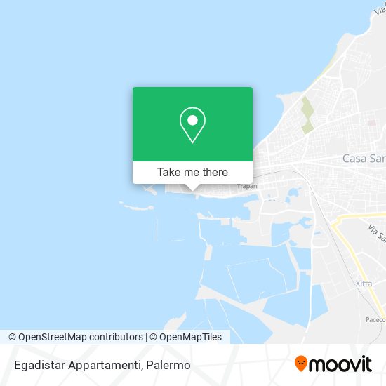 Egadistar Appartamenti map