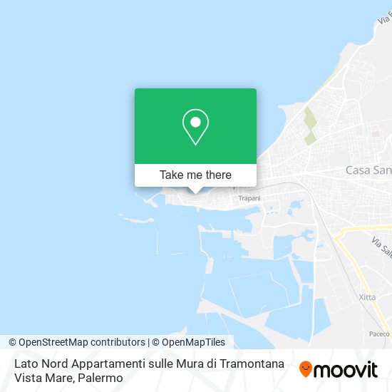 Lato Nord Appartamenti sulle Mura di Tramontana Vista Mare map