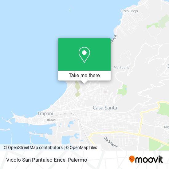 Vicolo San Pantaleo Erice map