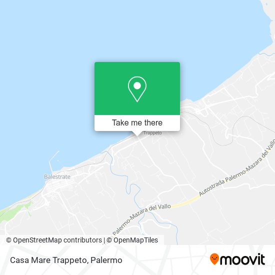 Casa Mare Trappeto map